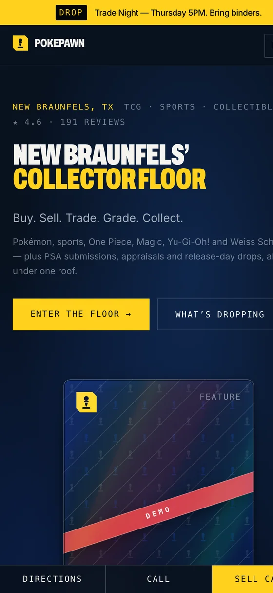 The same page on a phone.