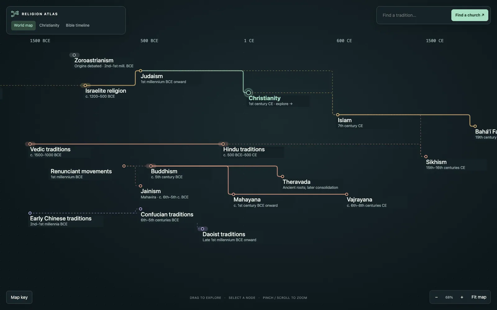 Home page of the Religion Atlas website — reference atlas, Online.